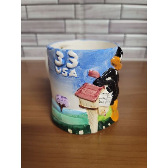 1989 Looney Tunes Daffy Duck Coffee Mug - Picture 2 of 10